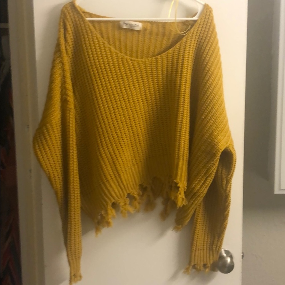 Size M mustard sweater